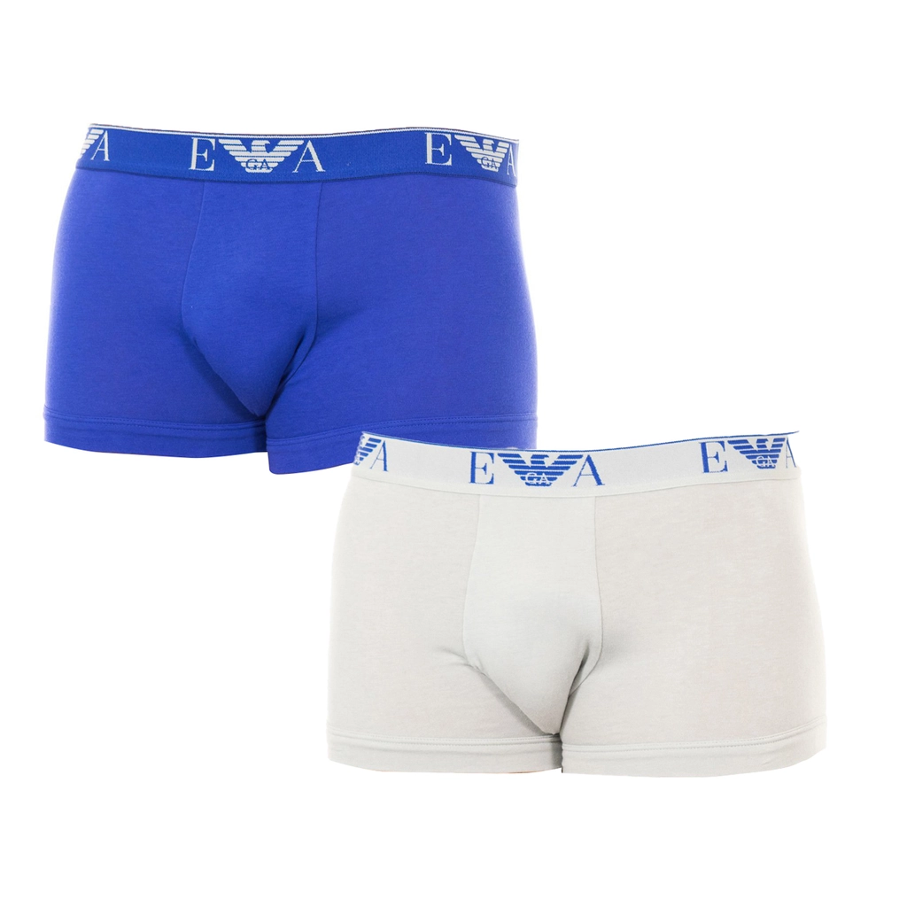 Armani Mens Pack-2 Retro Elastic Cotton Boxers 111210-5A715 Men - Multicolour - Size Small