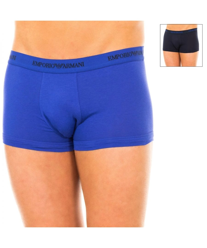Armani Mens Pack-2 Retro Elastic Cotton Boxers 111210-5A717 Men - Multicolour - Size Small