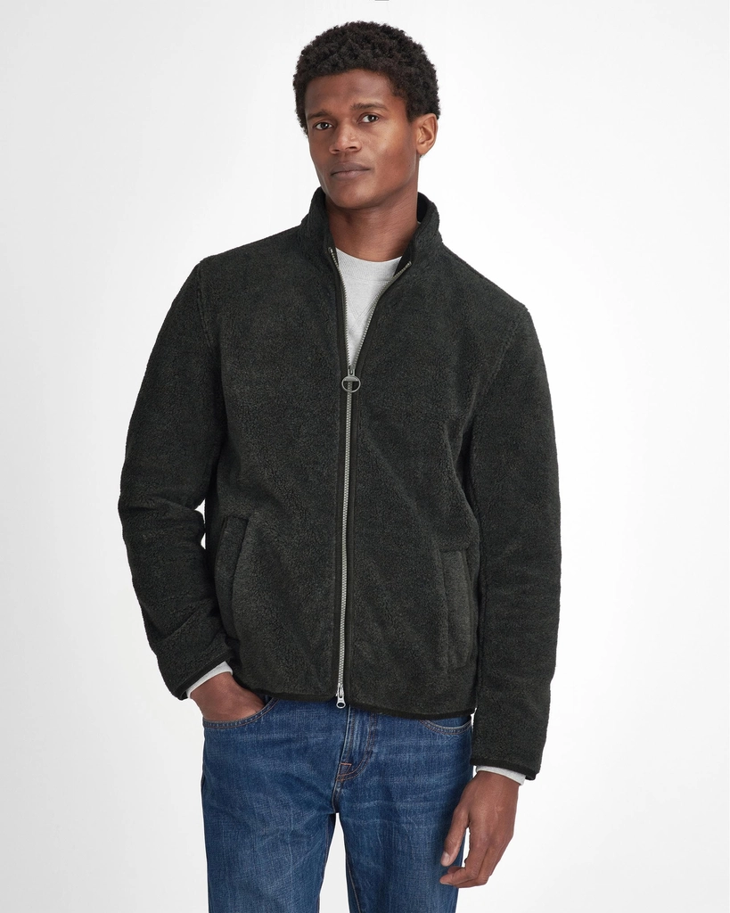 Barbour Belford Mens Fleece Jacket - Olive - Size X-Large