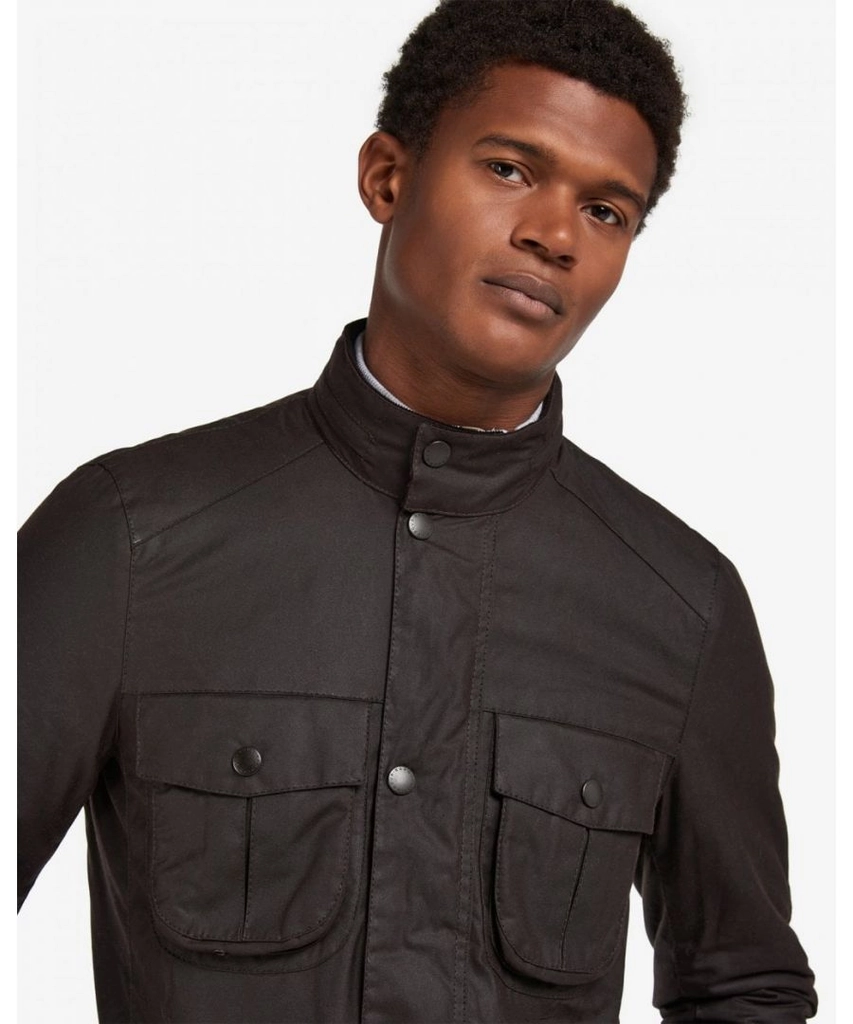 Barbour Corbridge Mens Wax Jacket - Black - Size Large
