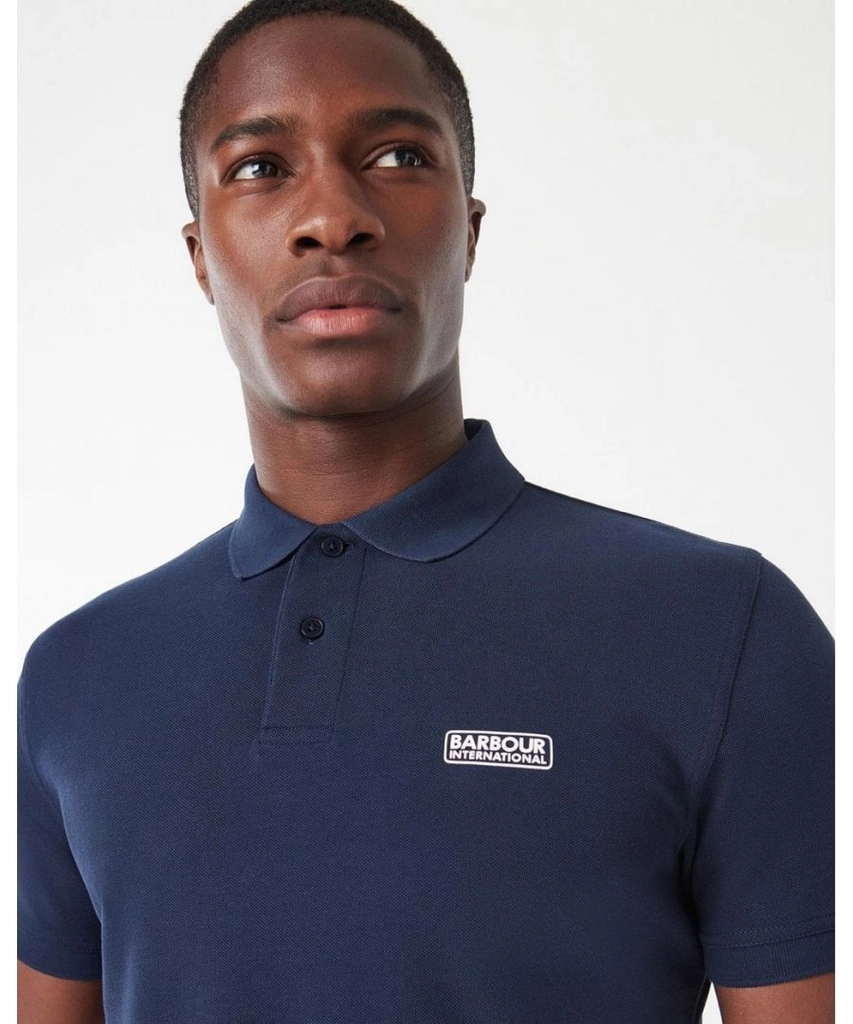 Barbour Essential Short Sleeve Mens Polo - Navy - Size 3XL