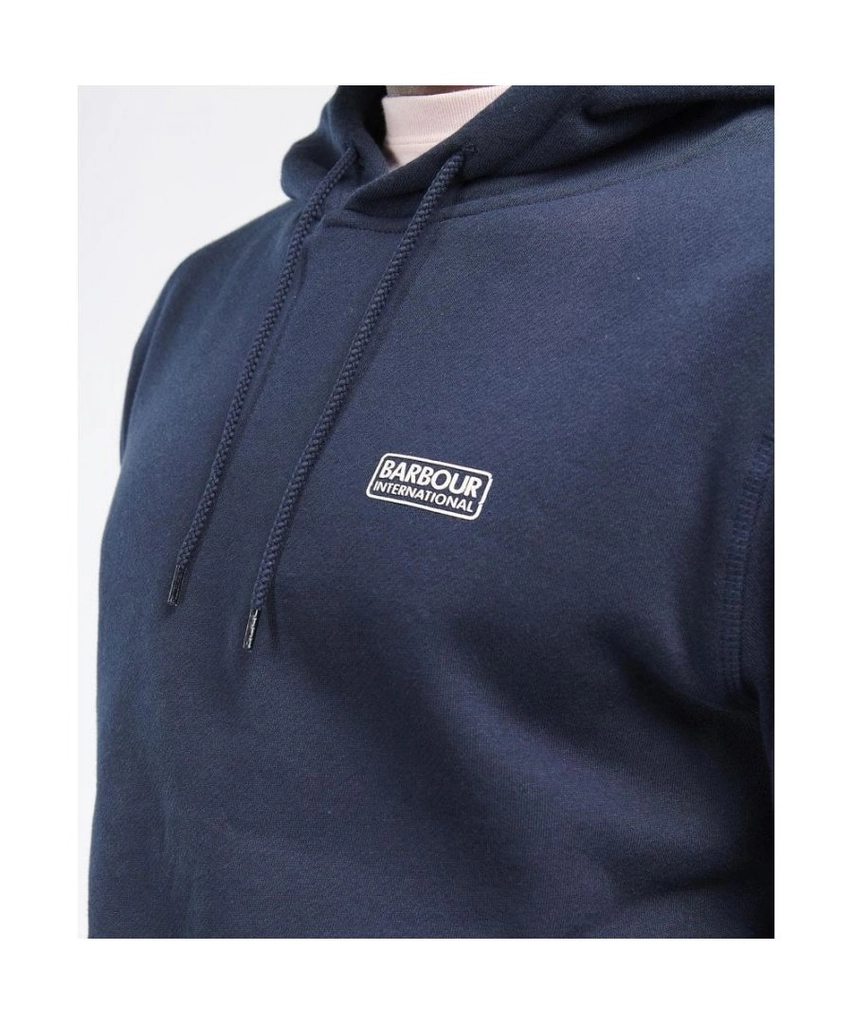 Barbour International Small Logo Mens Hoodie - Navy - Size Large