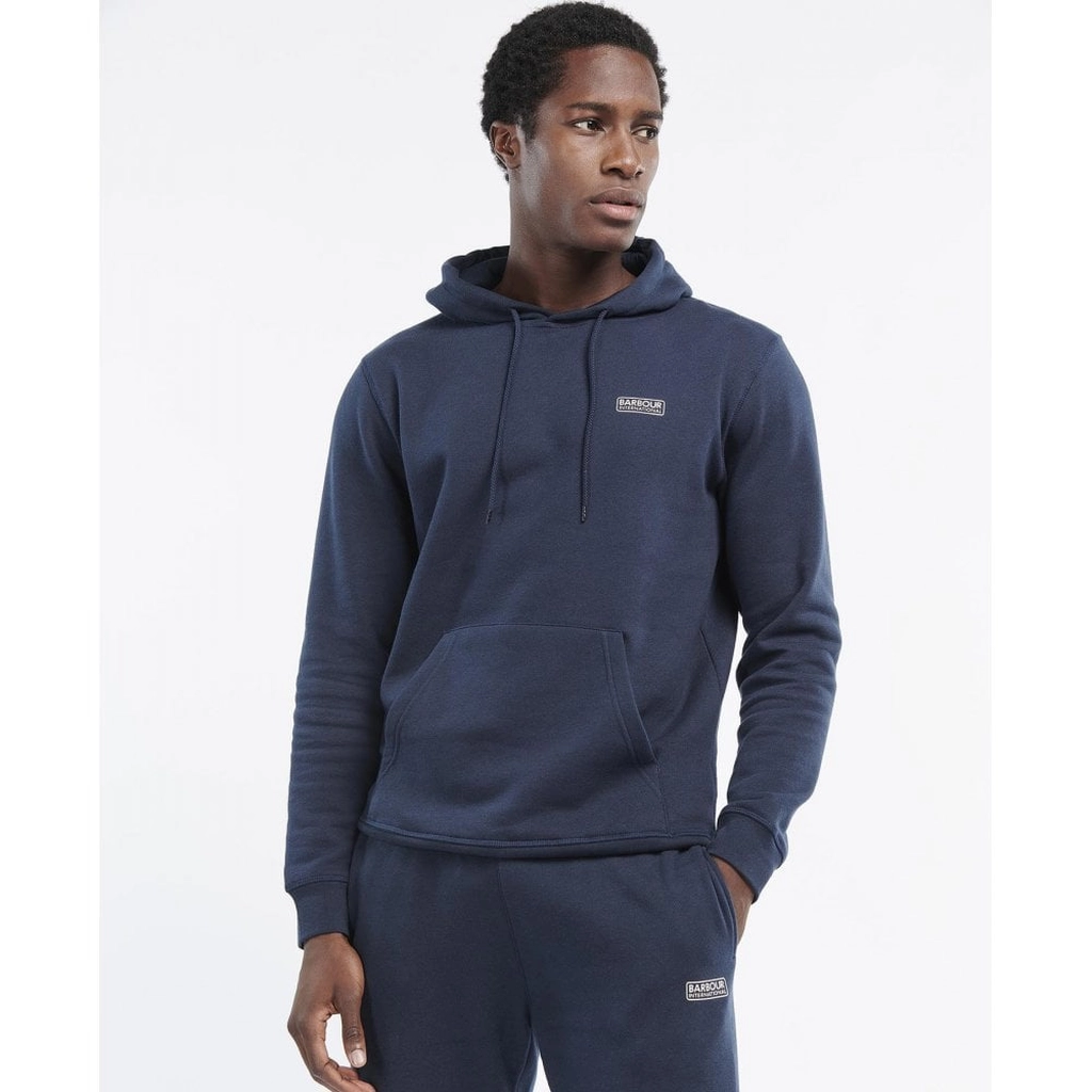 Barbour International Small Logo Mens Hoodie - Navy - Size Large