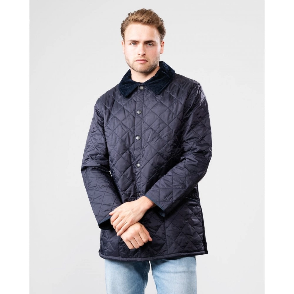 Barbour Liddesdale Mens Quilted Jacket - Navy - Size X-Small