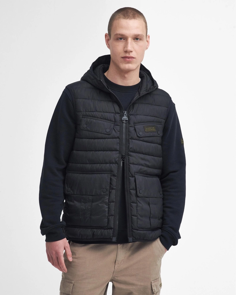 Barbour Molden Mens Puffer Gilet - Black - Size Medium