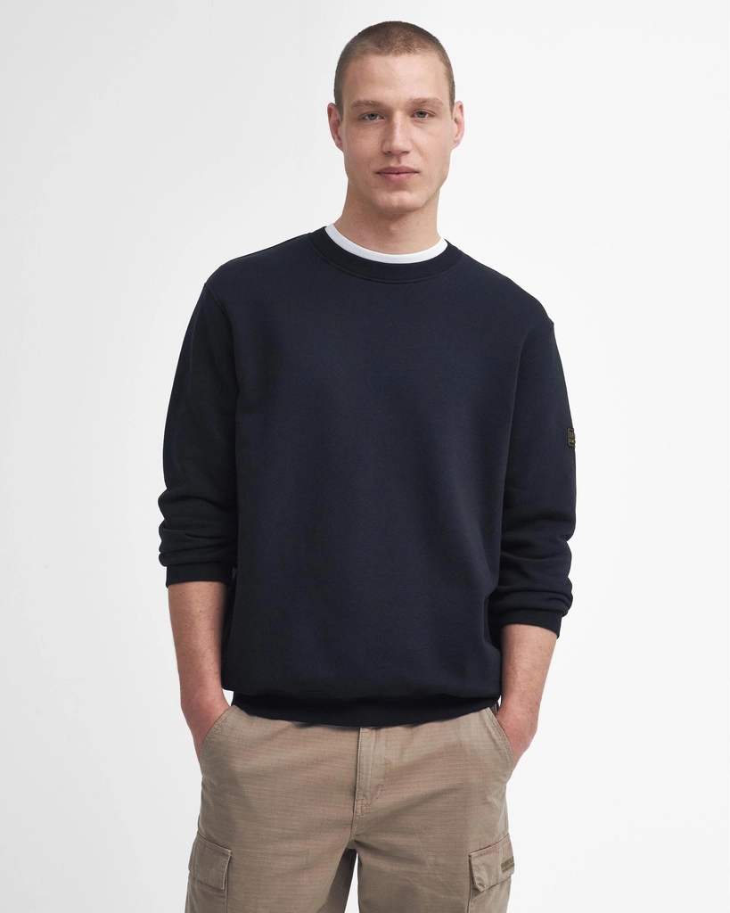 Barbour Outline Badge Mens Sweatshirt - Black - Size X-Large