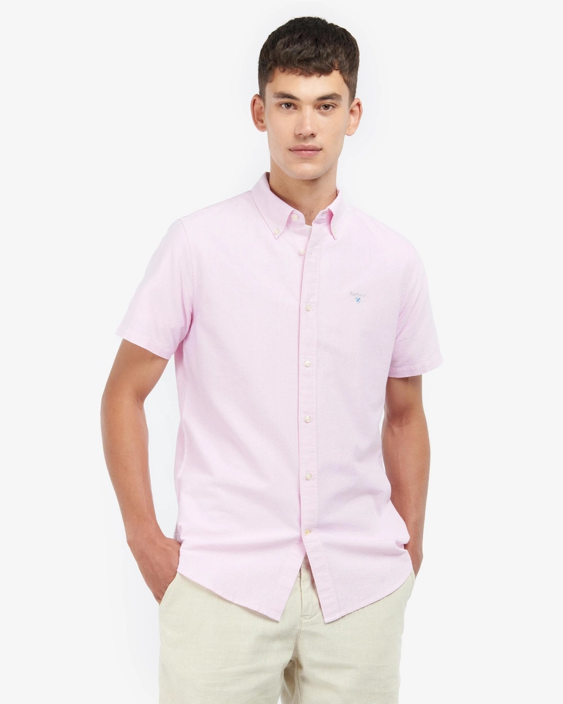 Barbour Oxtown Mens Tailored Shirt - Pink - Size Large