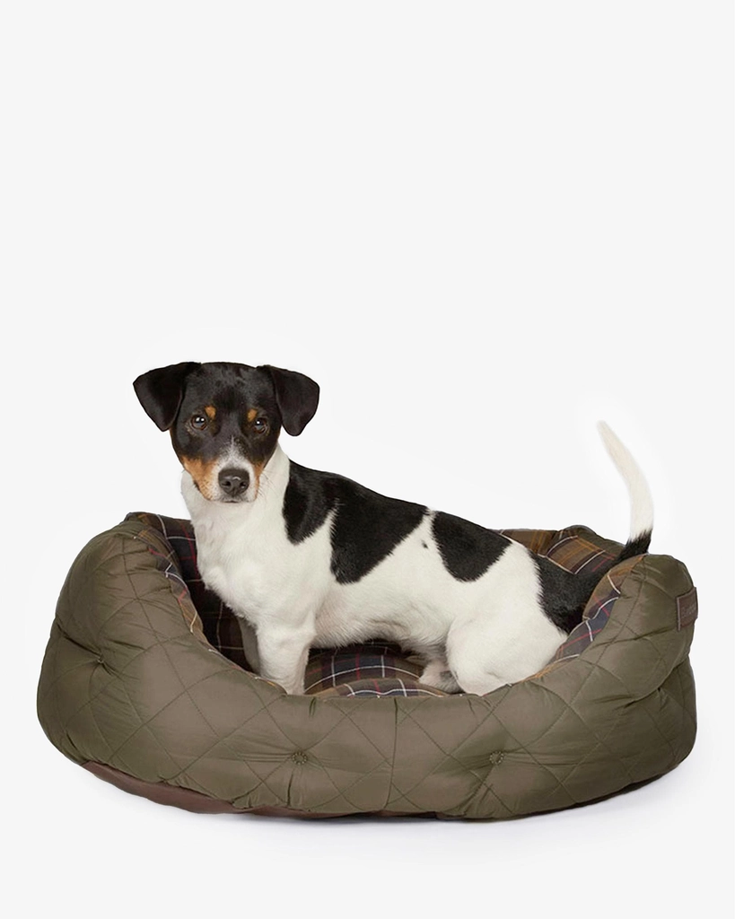Barbour Quilted Dog Bed 24 Inches - Tartan - One Size