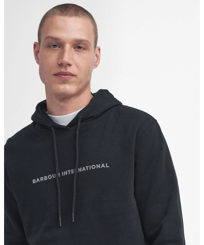 Barbour Shadow Mens Hoodie - Black/White - Size X-Large