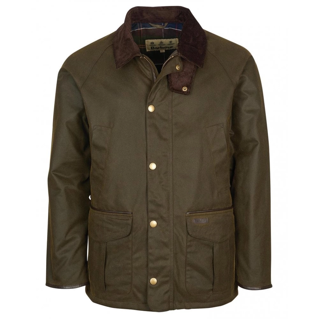 Barbour Stratford Wax Mens Jacket - Green - Size X-Large