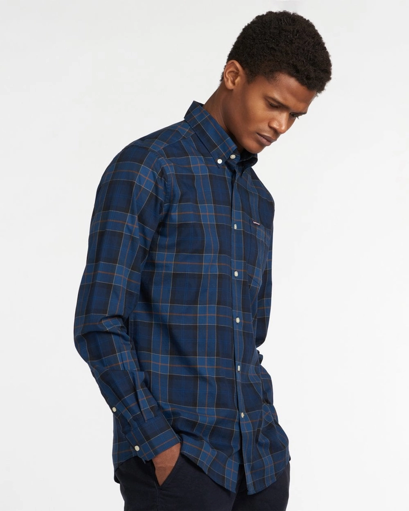 Barbour Wetherham Tailored Mens Shirt - Tartan - Size Medium