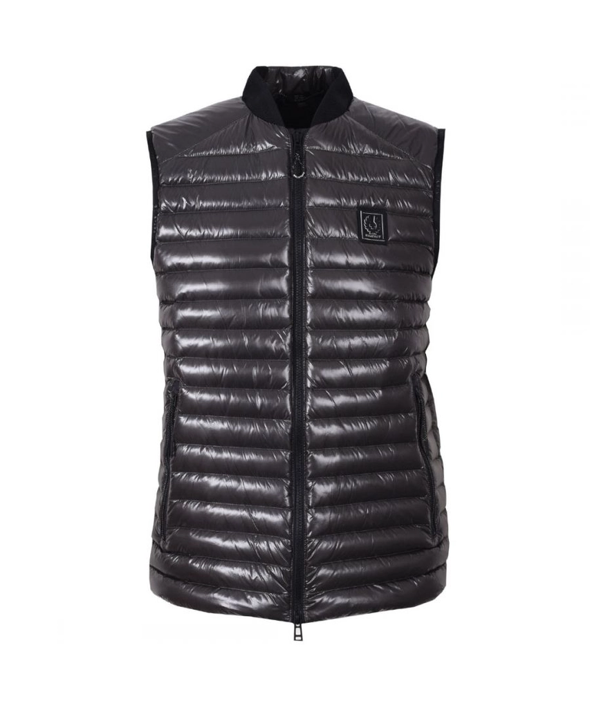 Belstaff Mens Airframe Black Gilet Down Filled Jacket Nylon - Size Medium