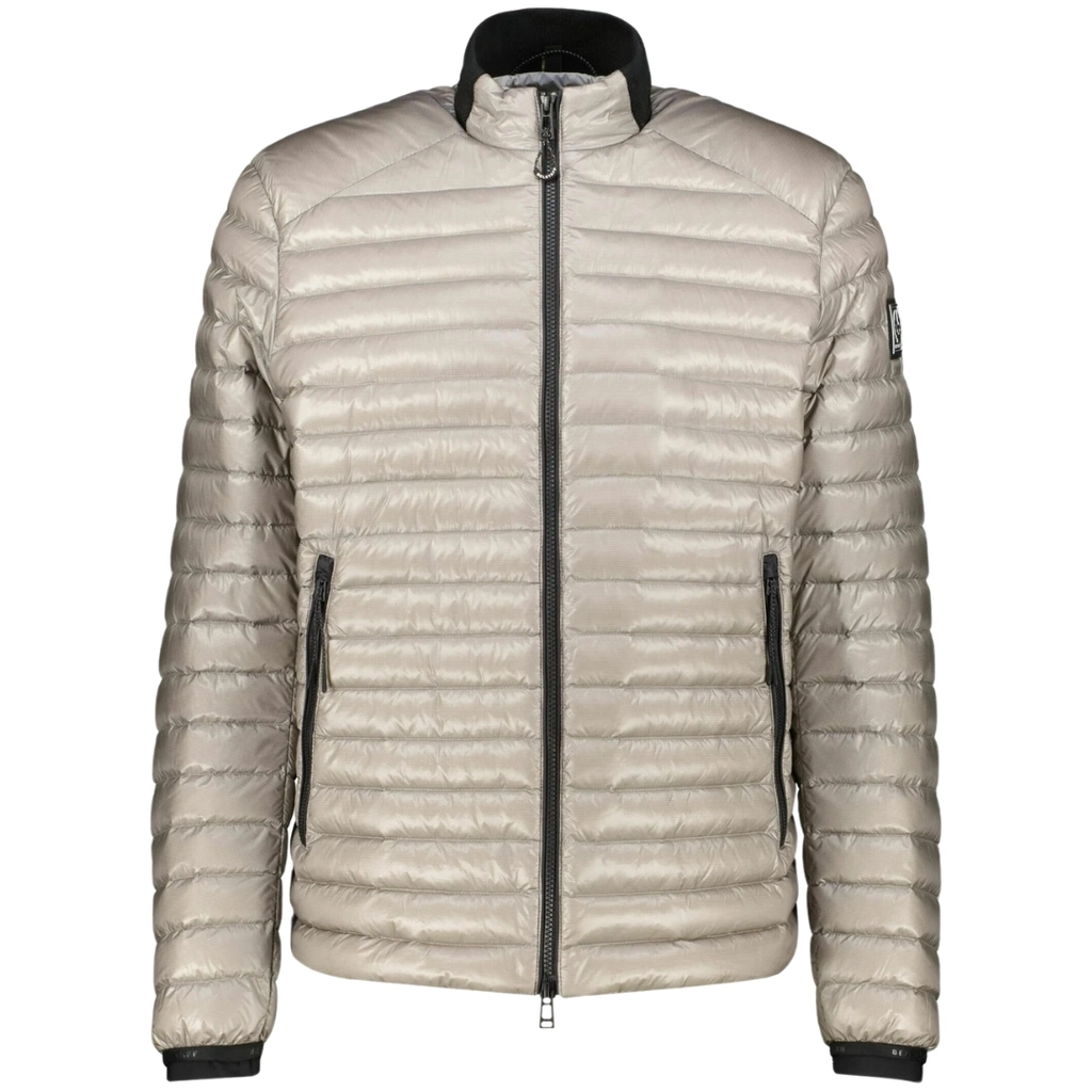 Belstaff Mens Airframe Beige Shiny Down Filled Jacket Polyamide - Size 2XL