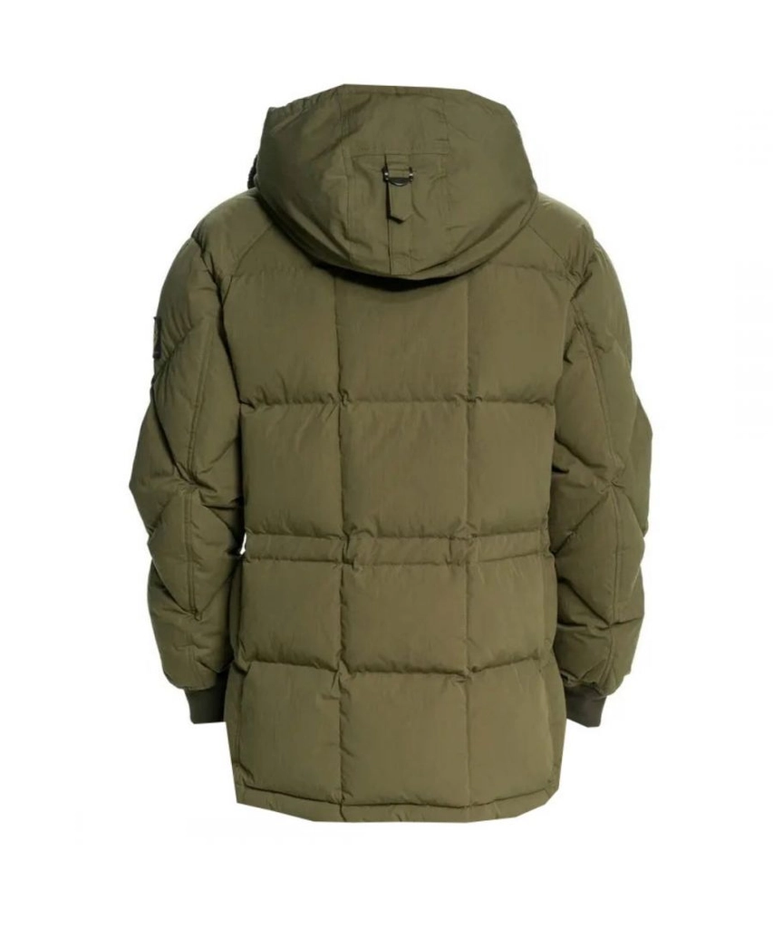 Belstaff Mens Hawthorn True Olive Parka Jacket - Green Polyamide - Size Large
