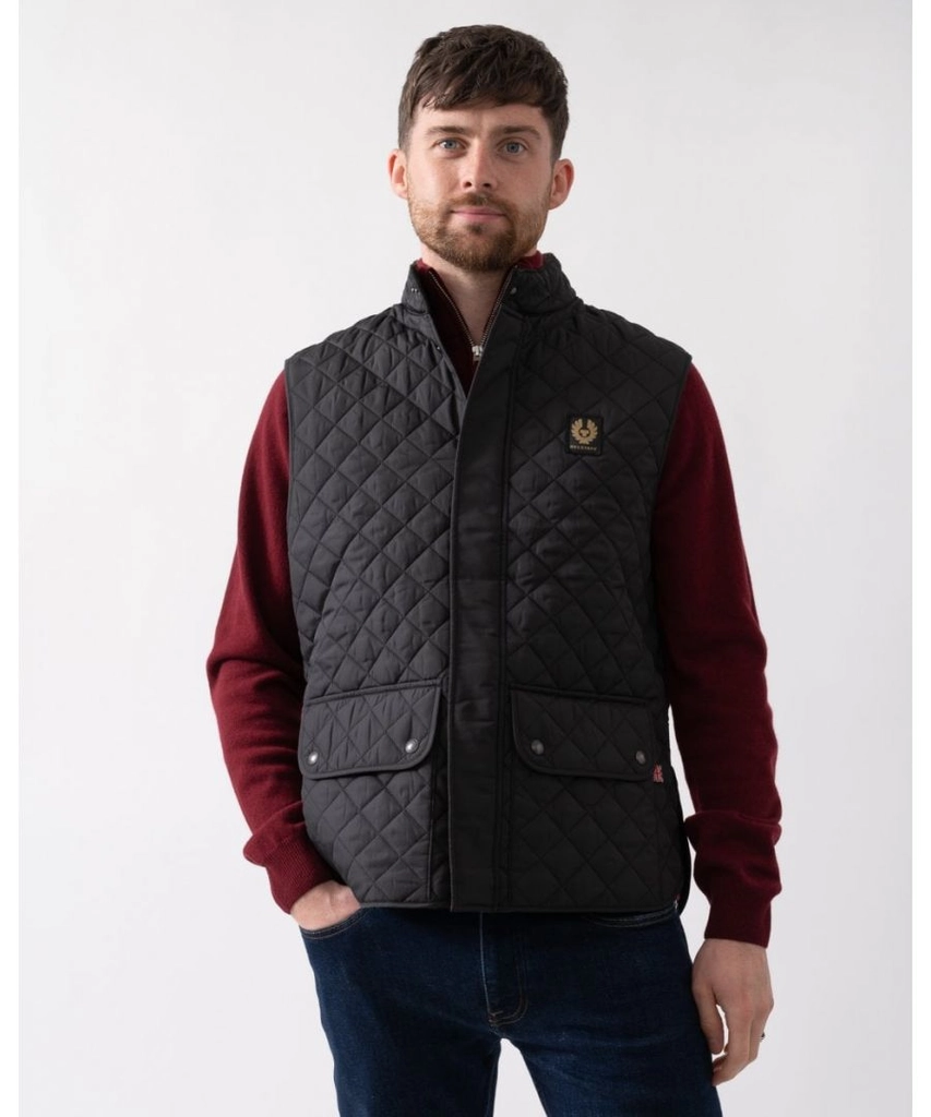 Belstaff Mens Icon Gilet - Black - Size 46 (Chest)