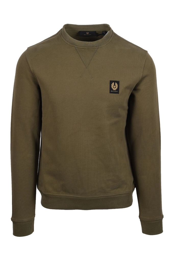 Belstaff Mens Sweatshirt True Olive - Green - Size Medium