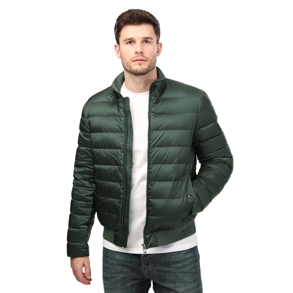 Belstaff Mens Tonal Circuit Atlas Green Down Filled Jacket - Size Small