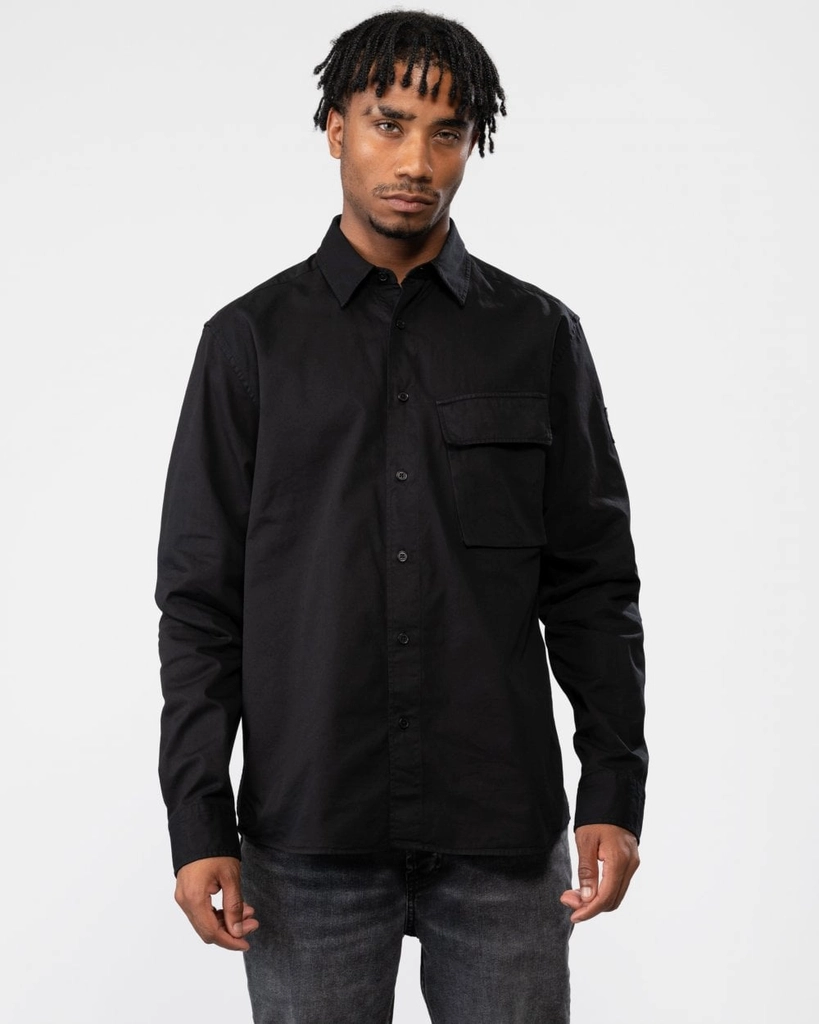 Belstaff Scale Mens Shirt - Black Cotton - Size X-Large