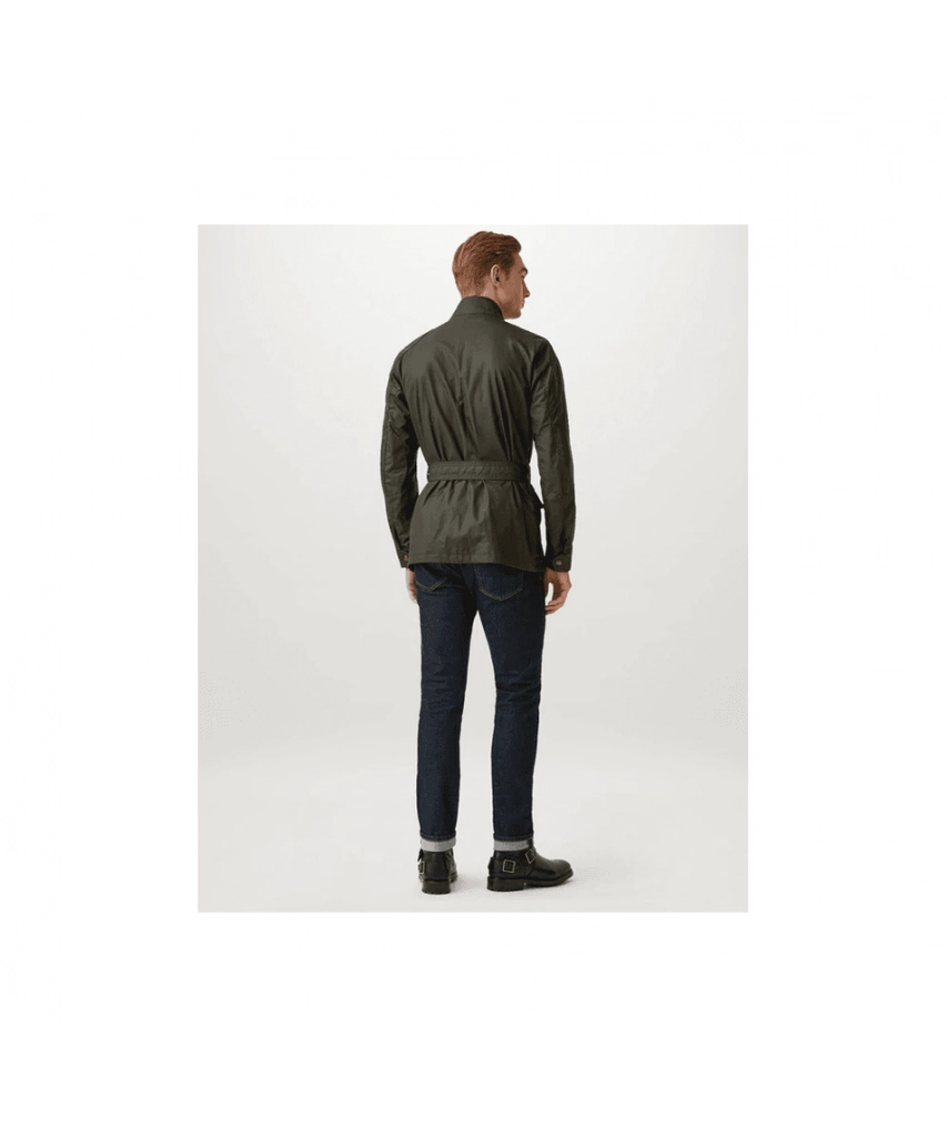 Belstaff Trialmaster Mens Waxed Jacket - Olive - Size 42 (Chest)