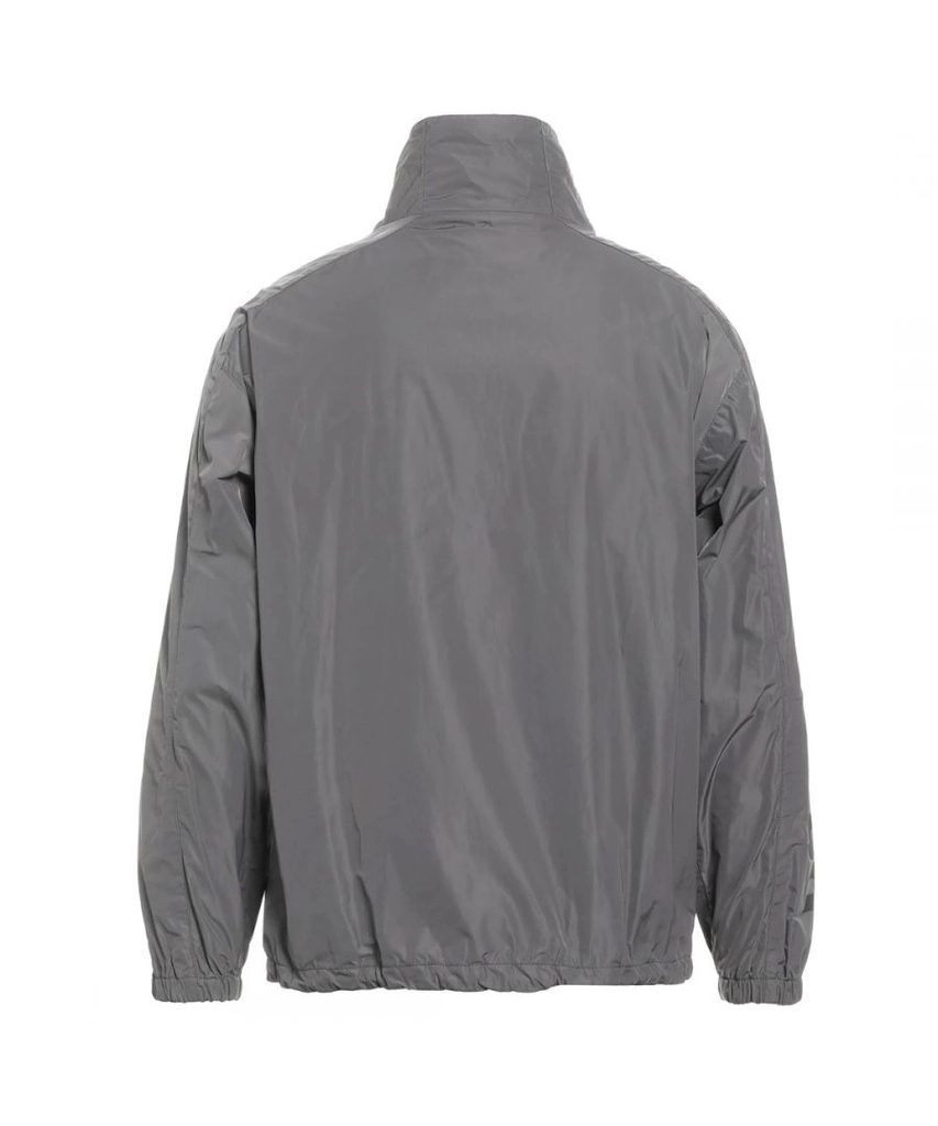 Dsquared2 Mens Bold Arm Logo Grey Shell Jacket - Size Medium