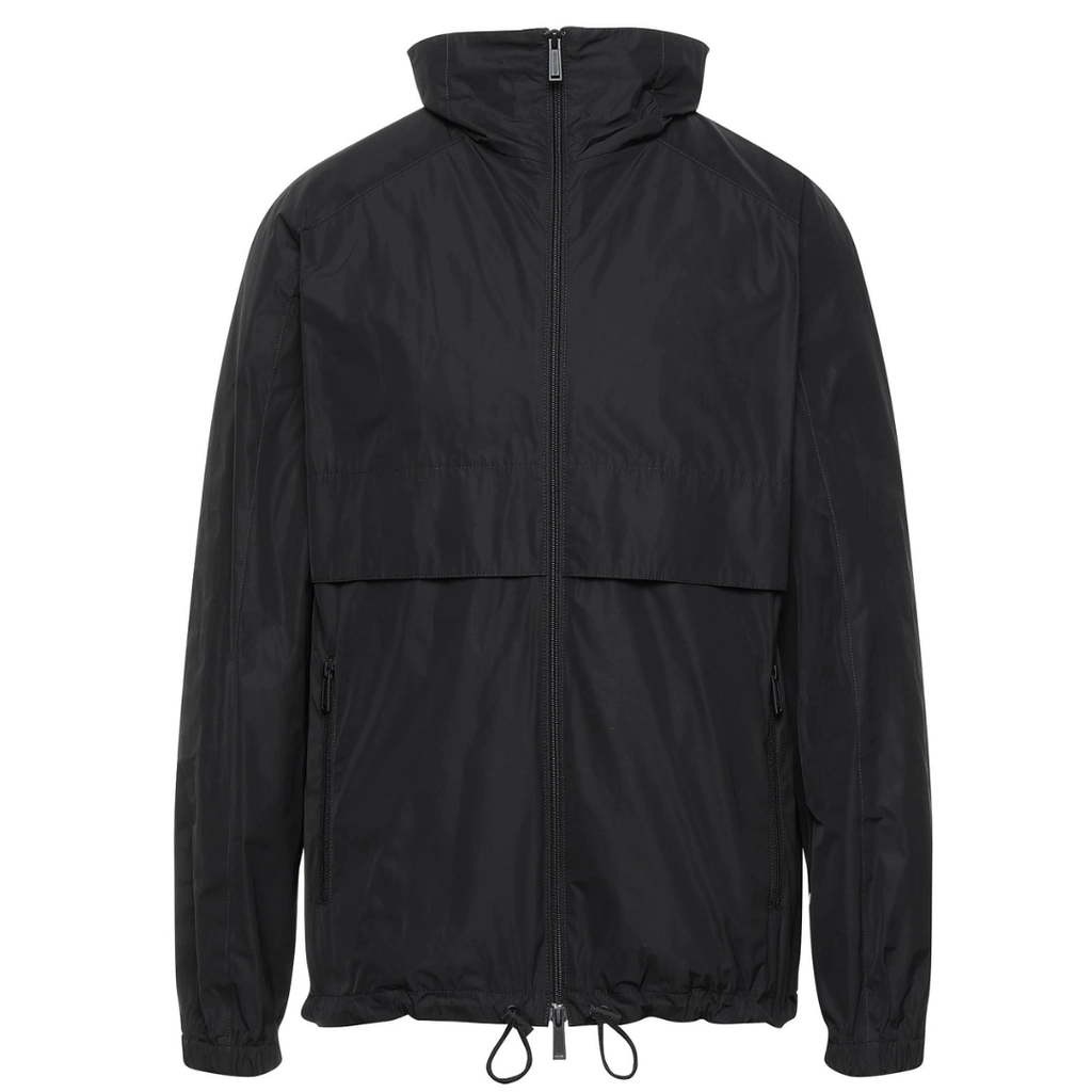 Dsquared2 Mens Bold Arm Logo Black Shell Jacket Cotton - Size Medium