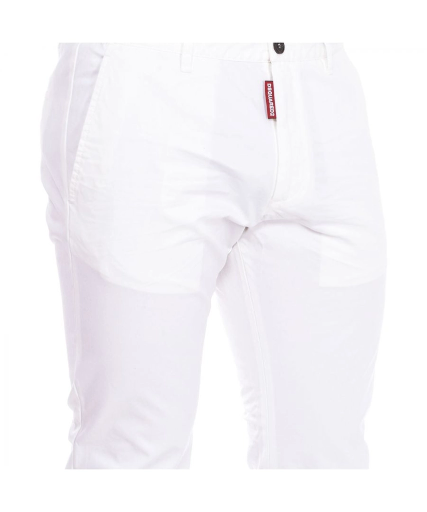 Dsquared2 Mens Chino pants S74KB0644-S41794 man - White - Size 46 (Waist)