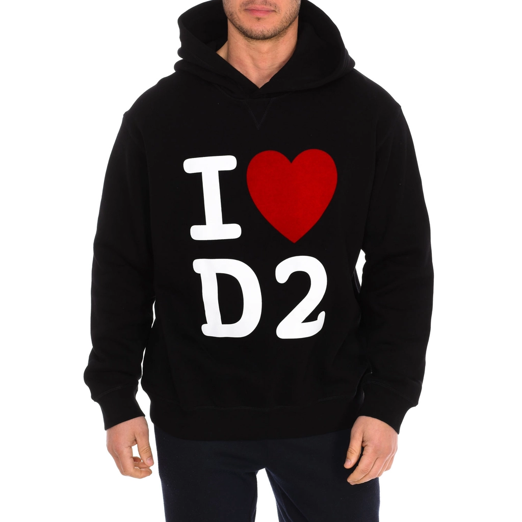 Dsquared2 Mens Hoodie S74GU0457-S25475 man - Black - Size Medium