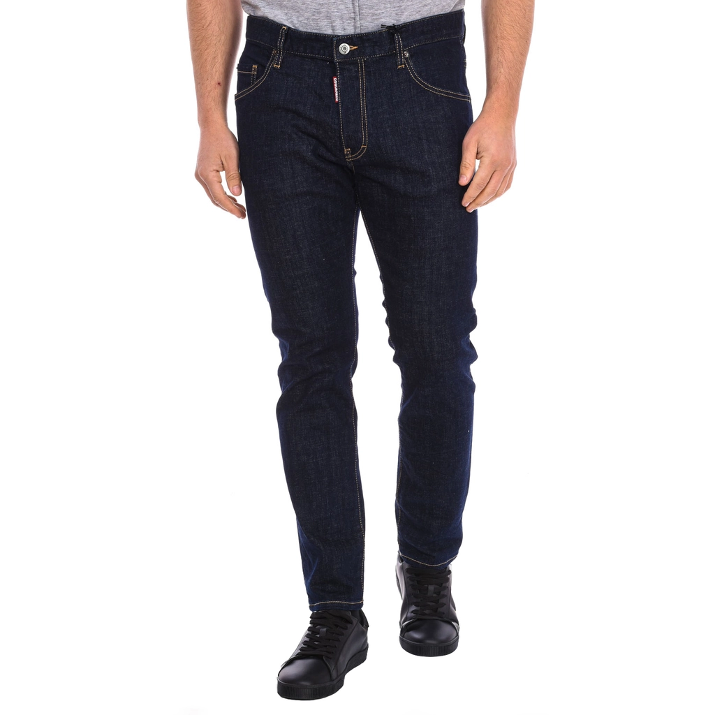 Dsquared2 Mens Long pants S71LB1343-S30664 man - Blue - Size 46 (Waist)
