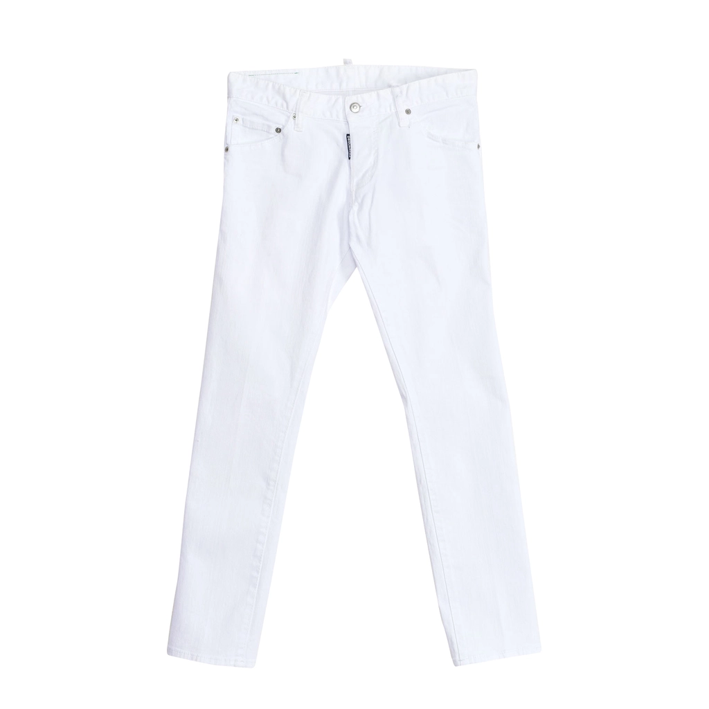 Dsquared2 Mens Long pants S74LA0883-S39781 man - White - Size 40 (Waist)