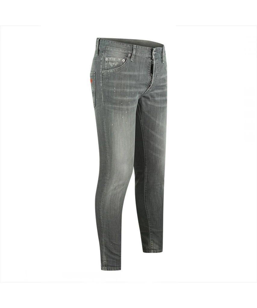 Dsquared2 Mens Skinny Dan Jean - Grey Cotton - Size 34W/32L