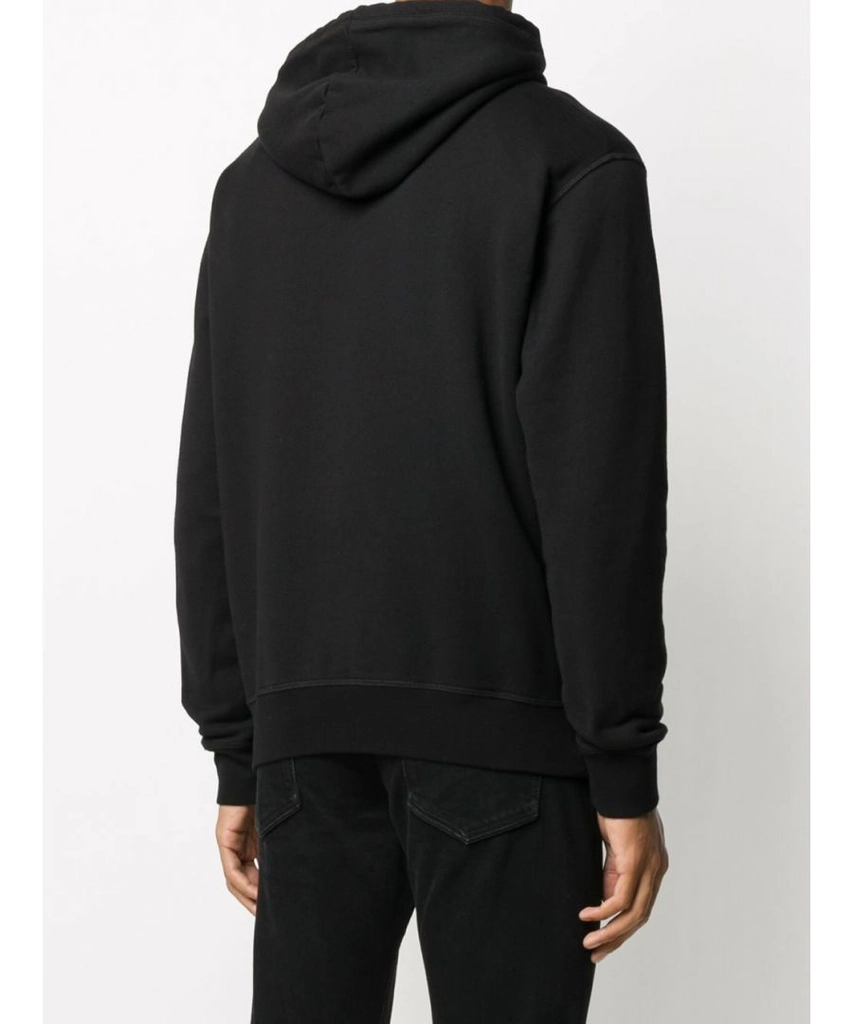 Dsquared2 Mens Small Icon Print Hoodie in Black Cotton - Size X-Large