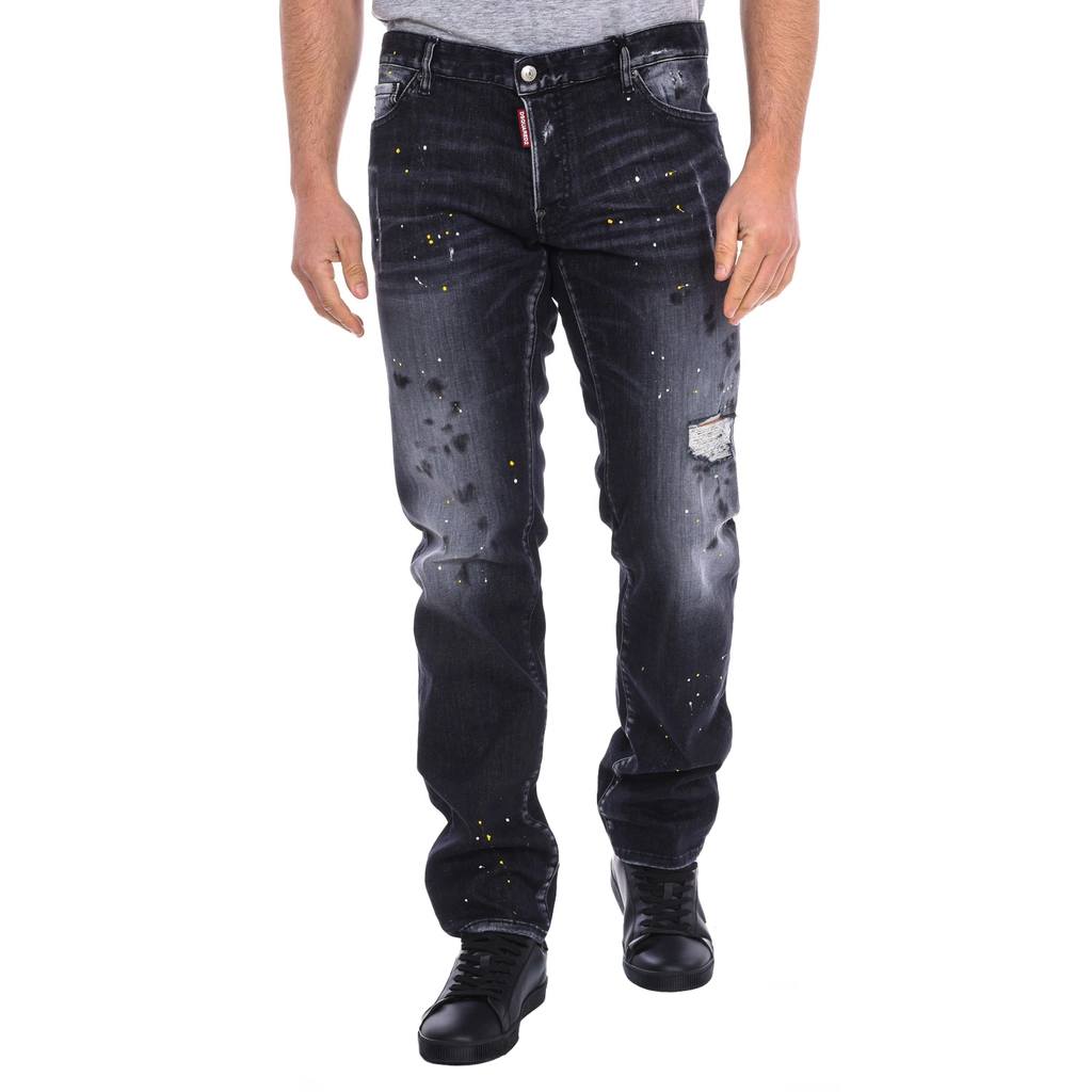 Dsquared2 Mens long pants S71LB0889-S30503 - Black - Size 52 (Waist)