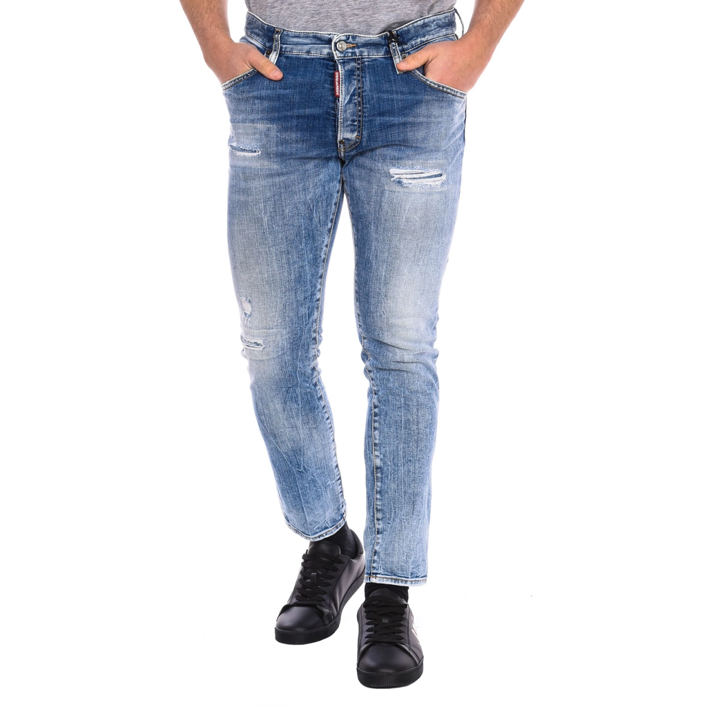Dsquared2 Mens long pants S71LB1255-S30664 - Blue - Size 44 (Waist)