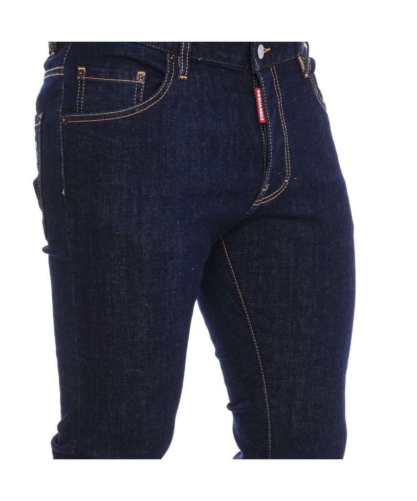 Dsquared2 Mens long pants S74LB1198-S30664 - Blue Cotton - Size 42 (Waist)