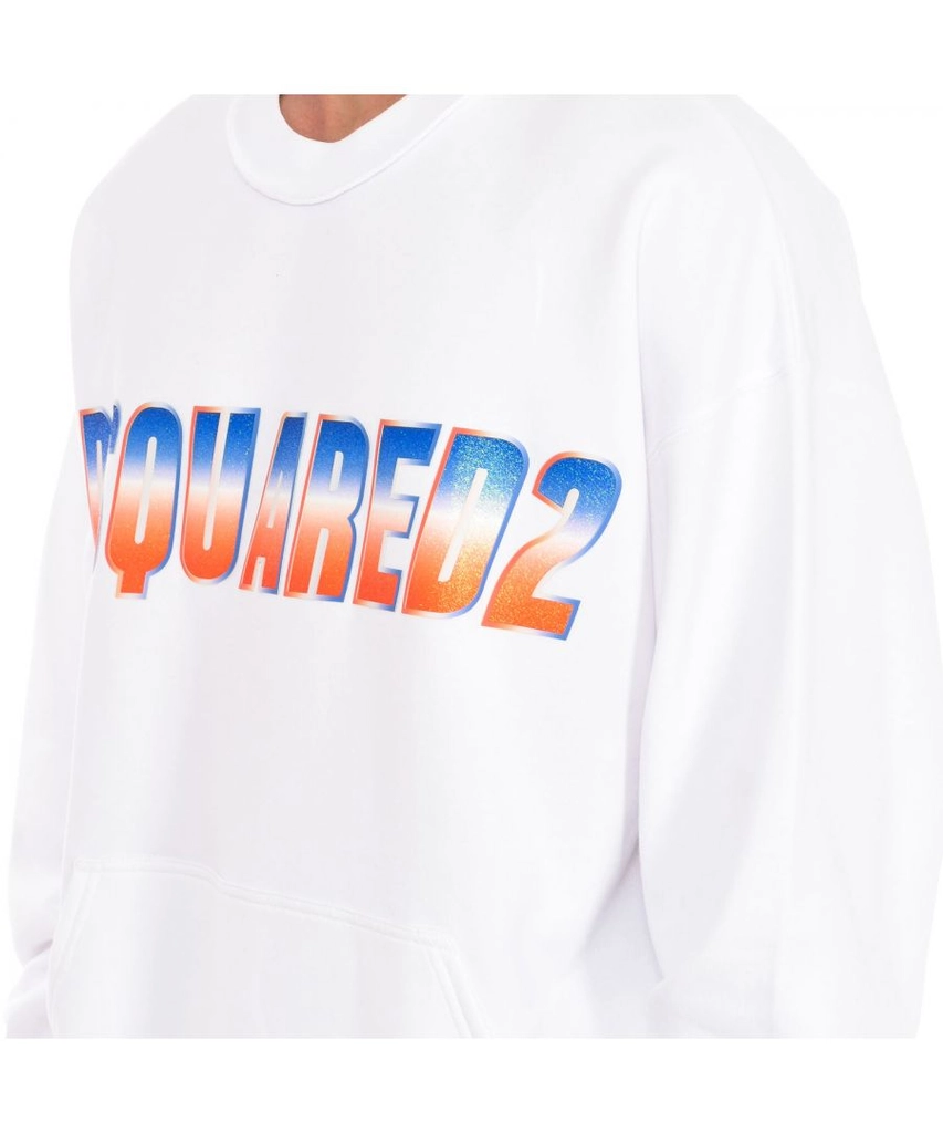 Dsquared2 Mens long-sleeved crew-neck sweatshirt S74GU0743-S25516 - White - Size Large