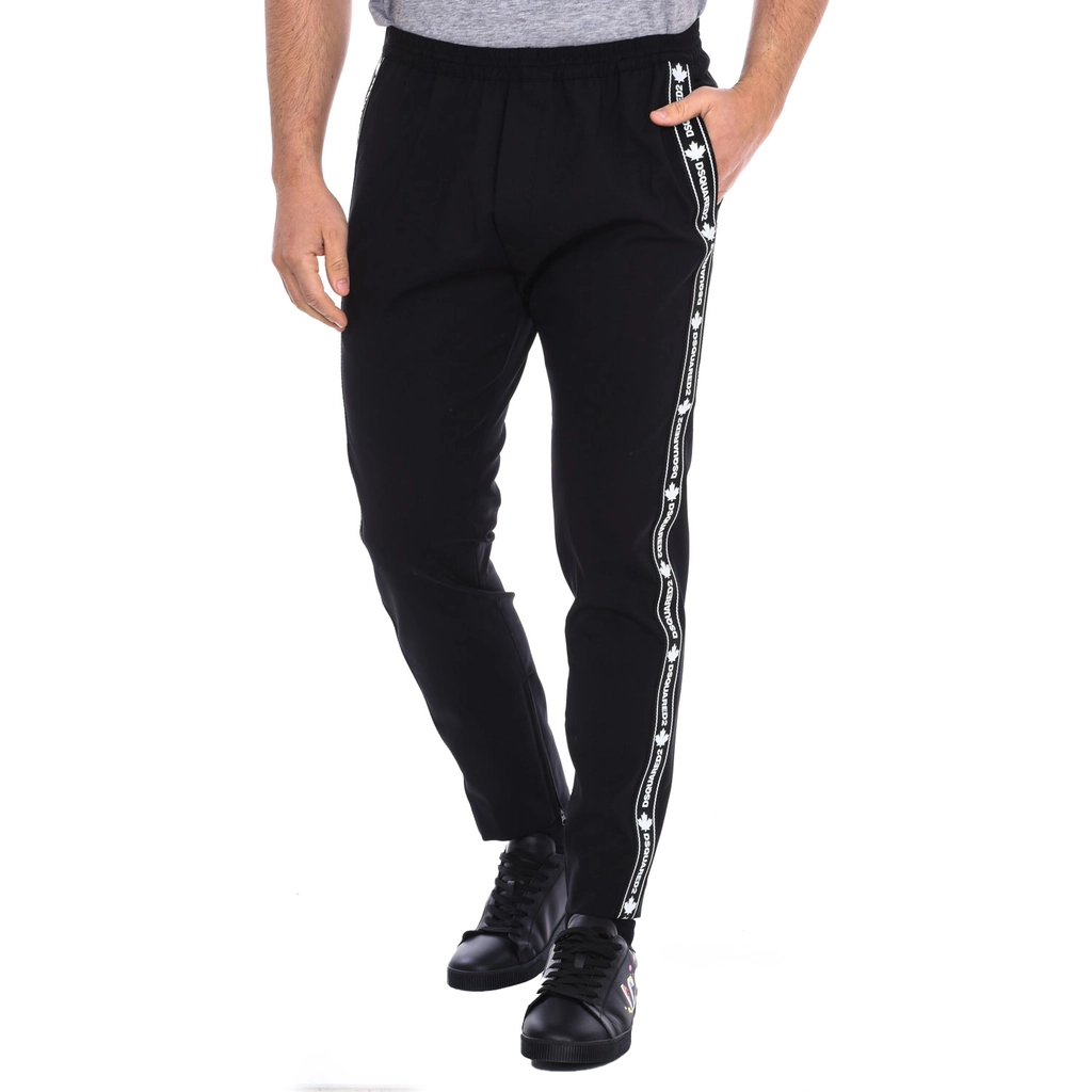 Dsquared2 Mens sports pants S74KB0449-S40320 - Black - Size 44 (Waist)
