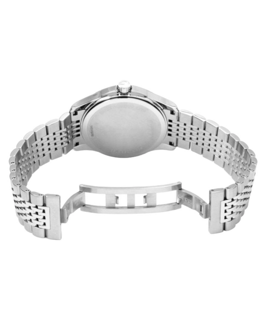 Gucci YA126402 G-Timeless Black Dial Mens Watch - Silver - One Size