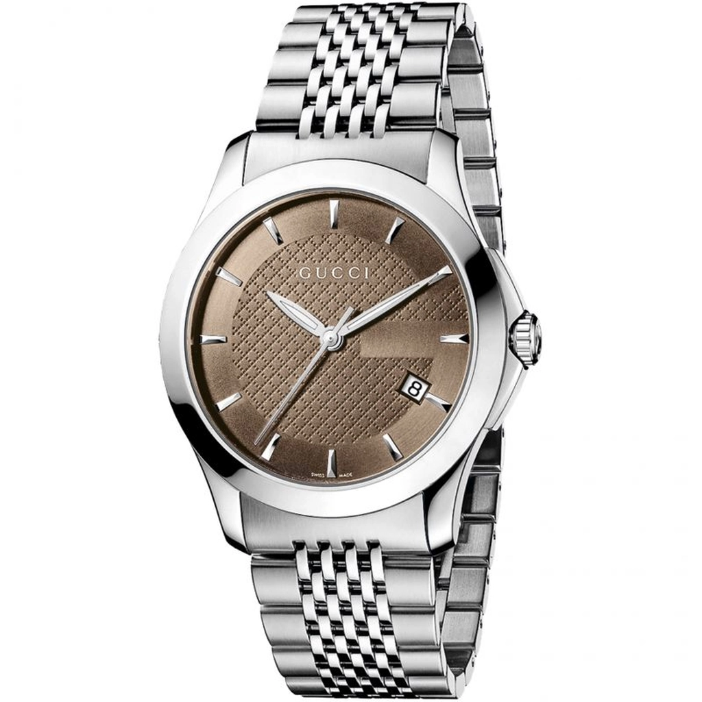Gucci YA126406 Mens Watch - Silver Stainless Steel - One Size