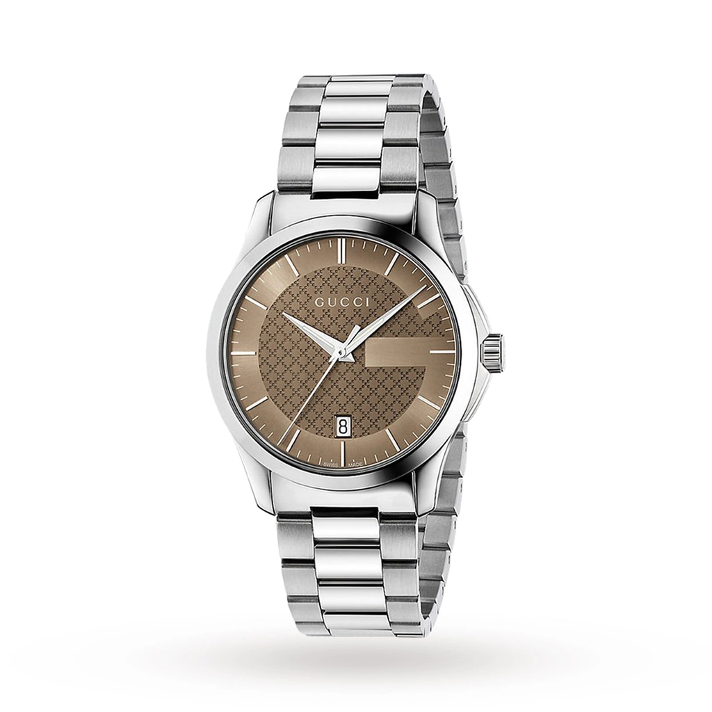 Gucci YA126445 Mens Watch - Silver Stainless Steel - One Size