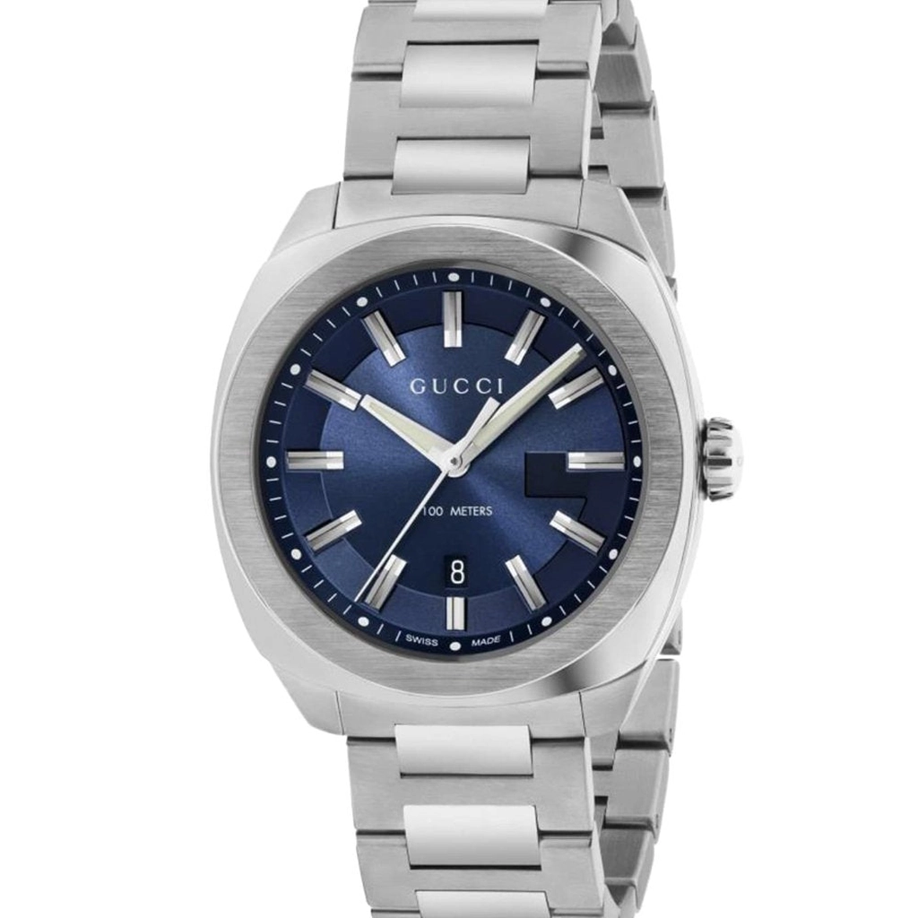 Gucci YA142303 Quartz Mens Watch - Silver - One Size