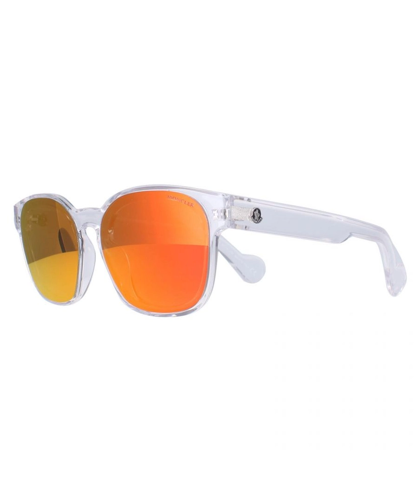 Moncler Square Unisex Clear Orange Mirror ML0086 - Transparent - One Size