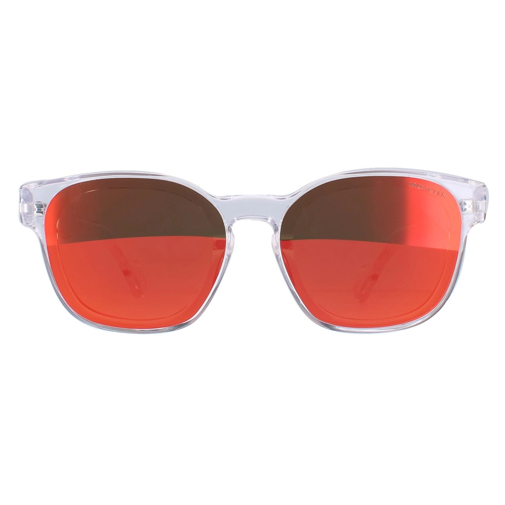 Moncler Square Unisex Clear Orange Mirror ML0086 - Transparent - One Size