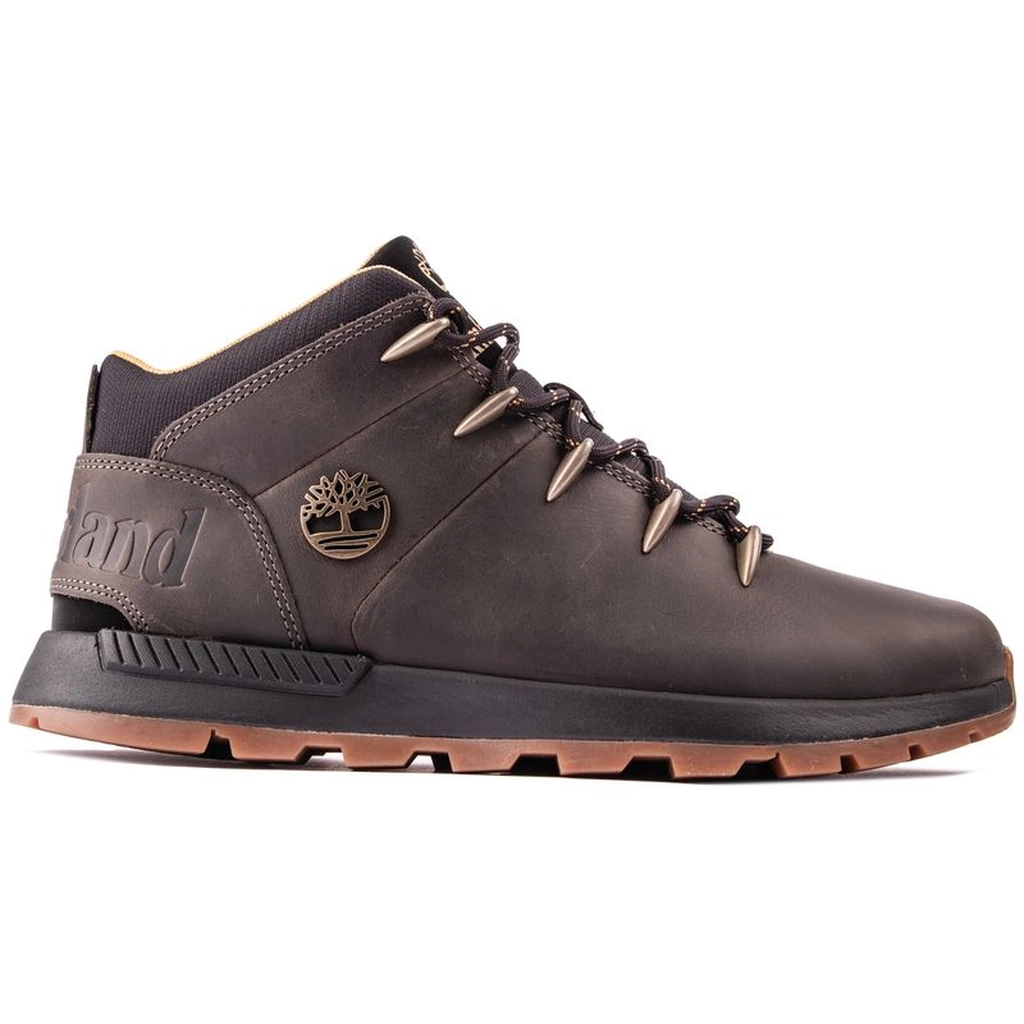 Timberland Mens Sprint Trekker Mid Boots - Green Leather - Size UK 8