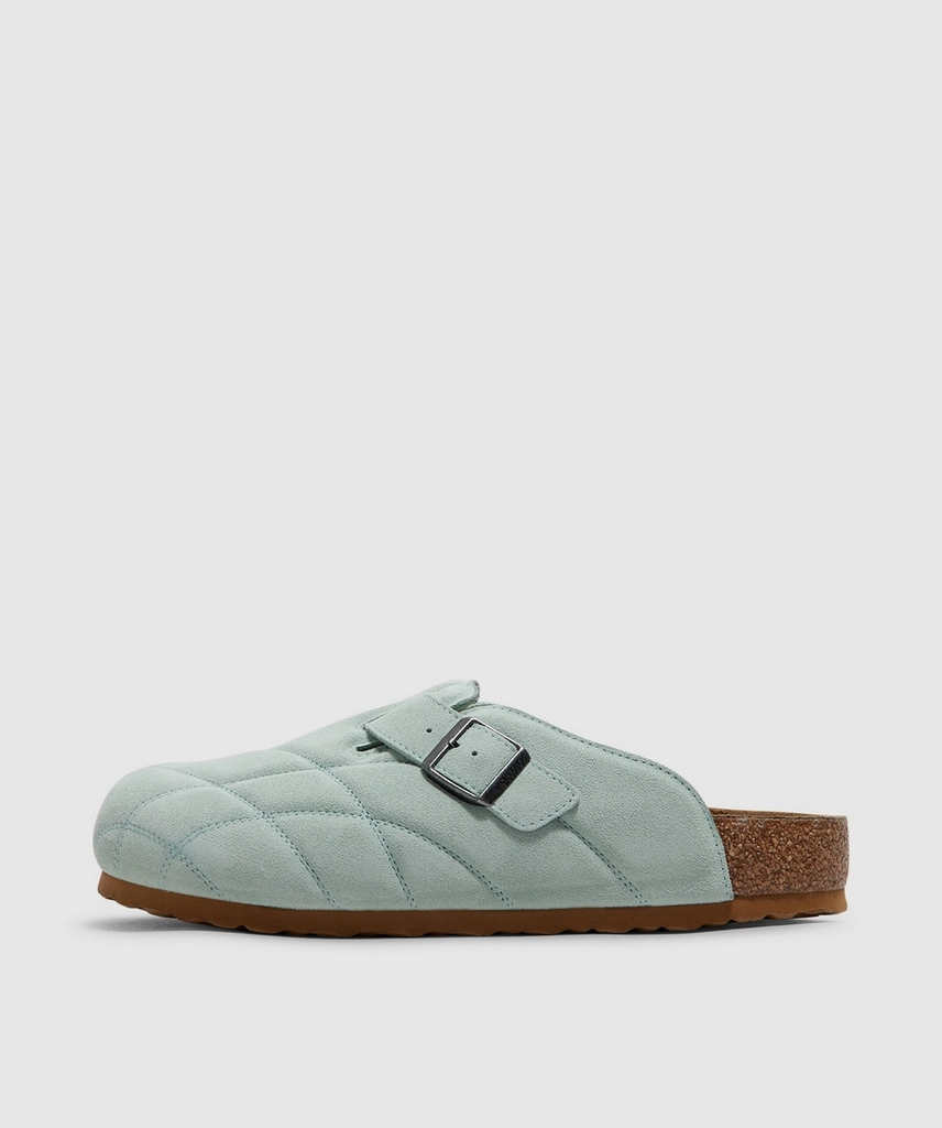Birkenstock Quilted Boston Sandal (Clearly Aqua - 41) - Size 41