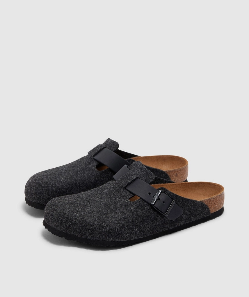 Birkenstock Boston felt leather sandal