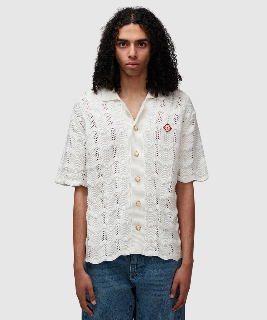 Casablanca Wave knitted shirt