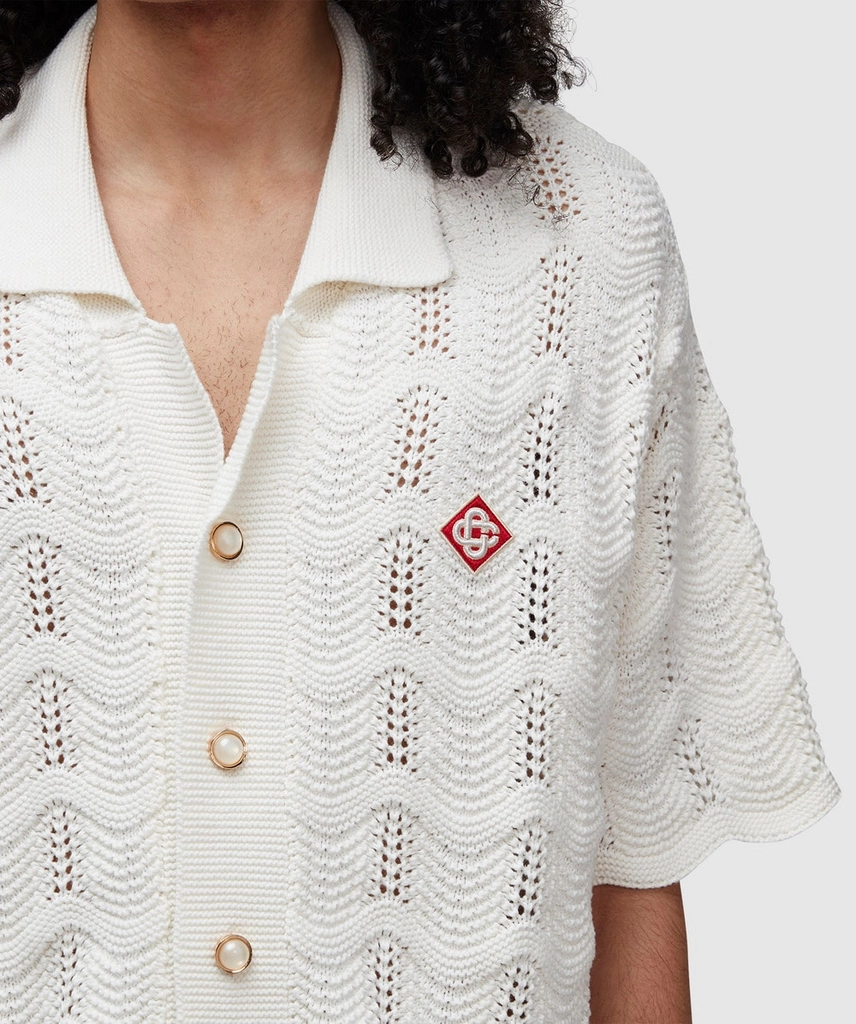 Casablanca Wave knitted shirt