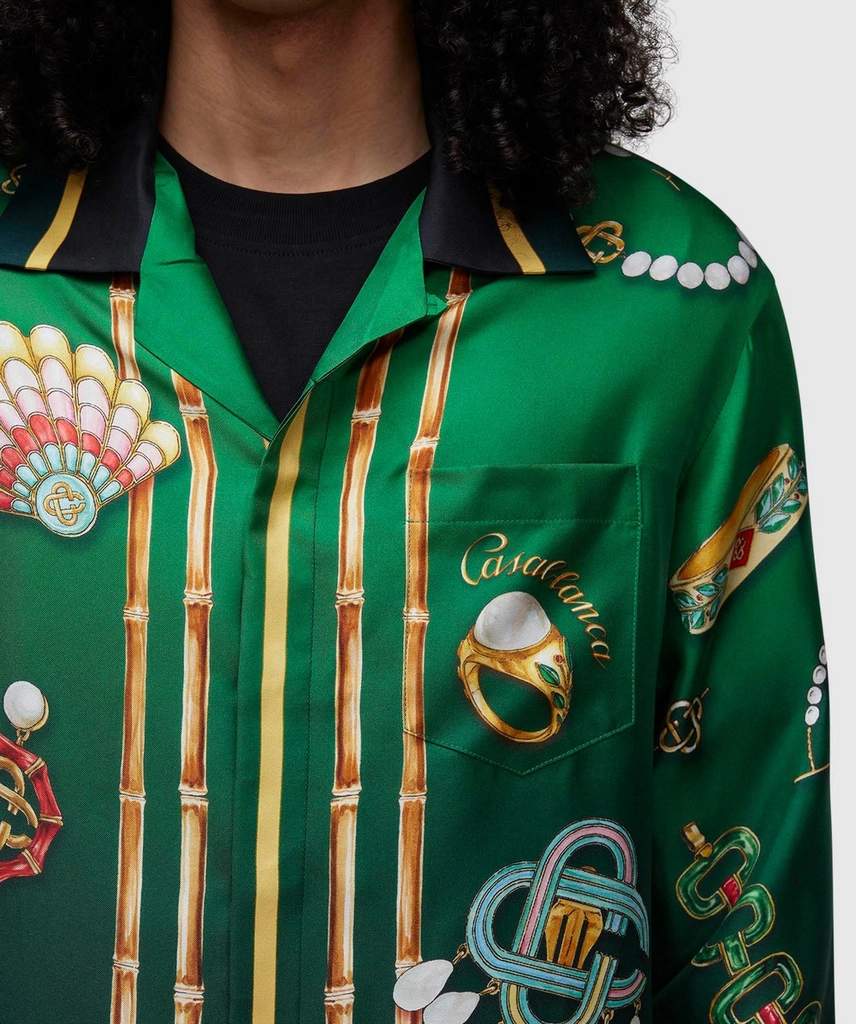 Casablanca La boite a bijoux silk shirt