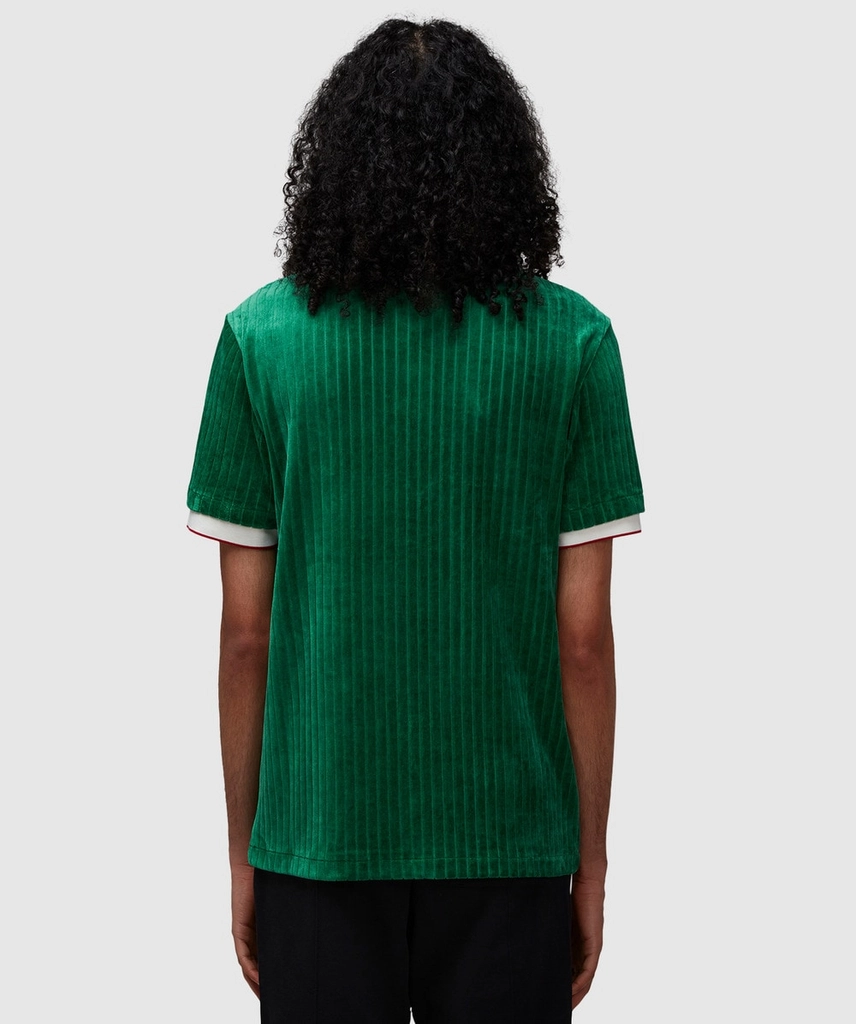 Casablanca Rib velour polo shirt