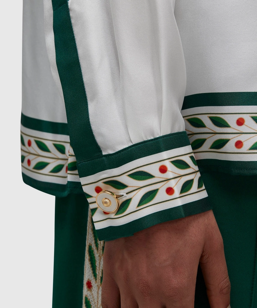 Casablanca Oranges lamour en fleur silk shirt